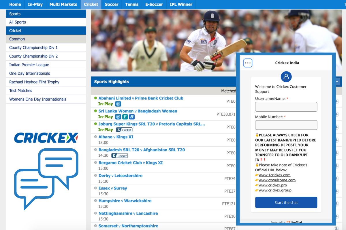 Customer support service review at Crickex India